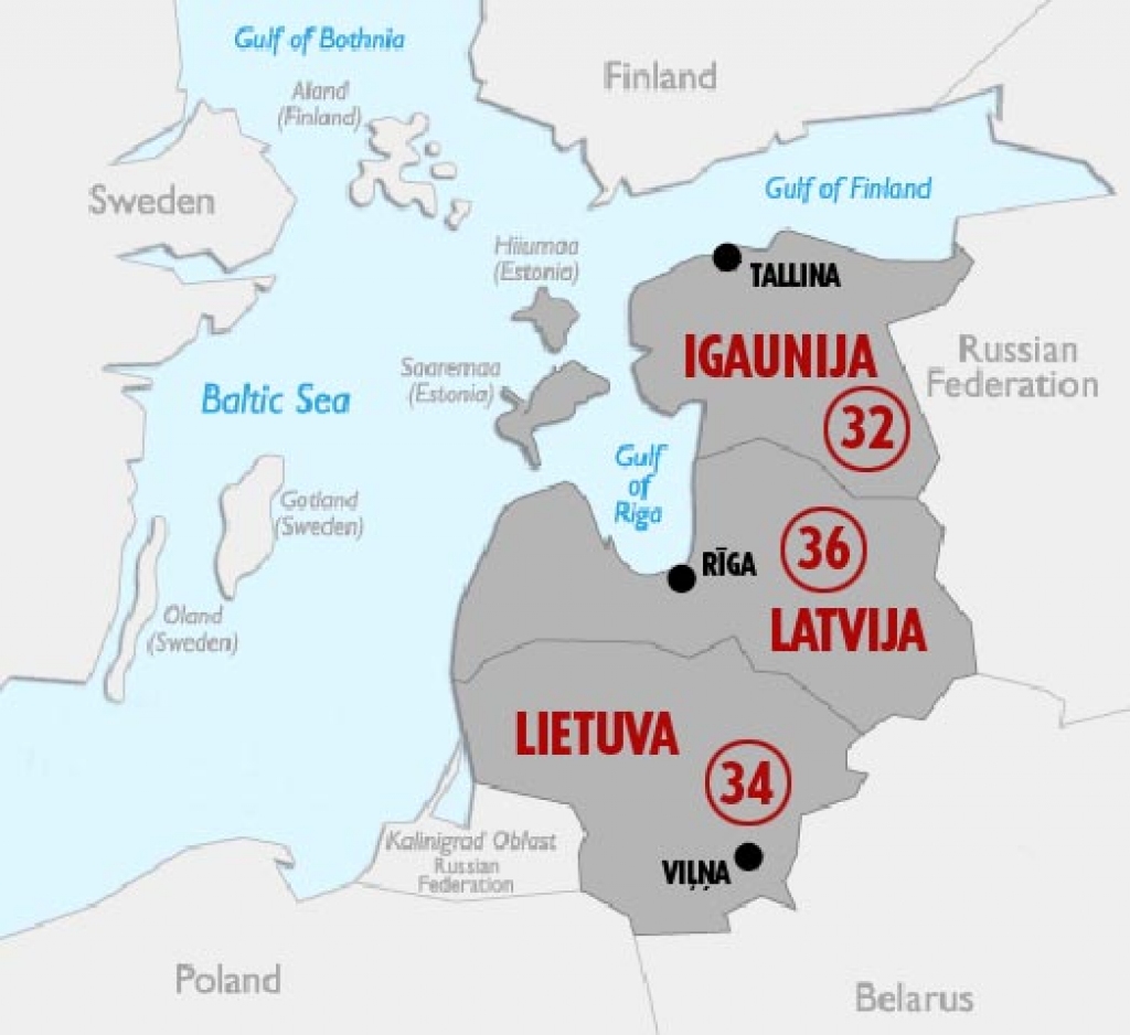 100 valstu reitingā Latvija – 36.vietā