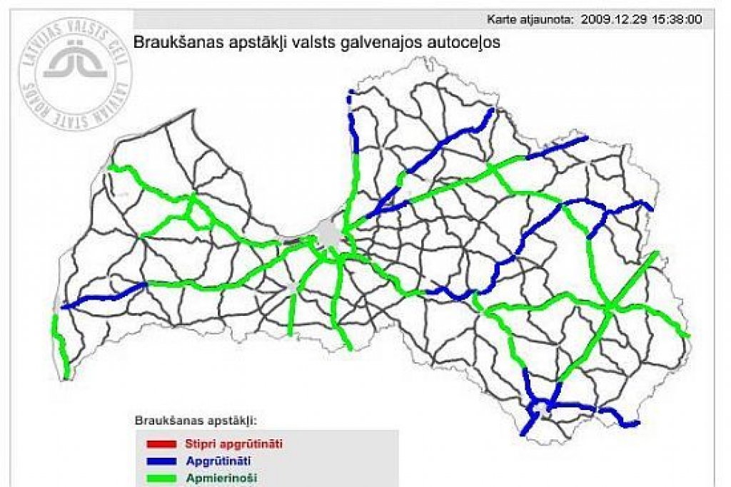 Ceļu uzturētāji aicina ziņot par stāvokli uz ceļiem
