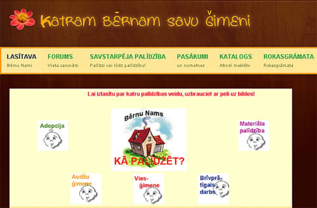 Palīdzēt bērnam atrast mājas