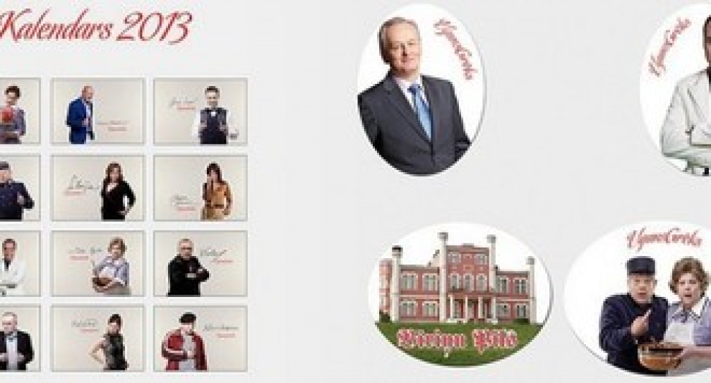 Zentiņa un Leons skatāmi uz krūzītēm un T-krekliem
