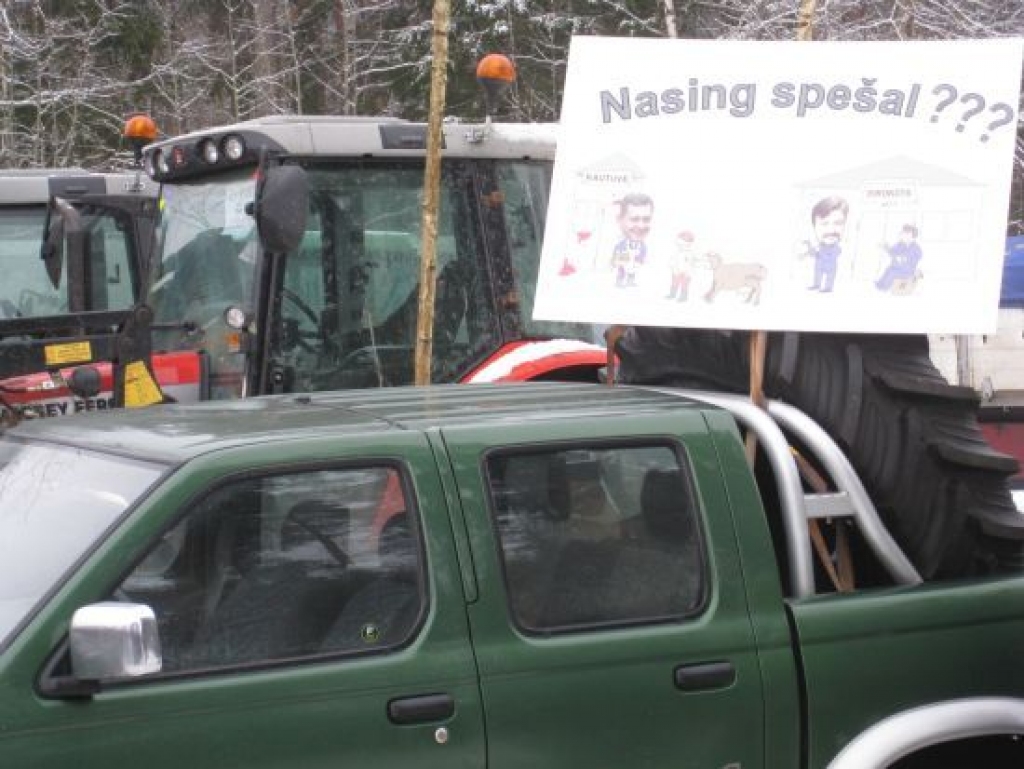 Protestēs arī mūsu rajona zemnieki