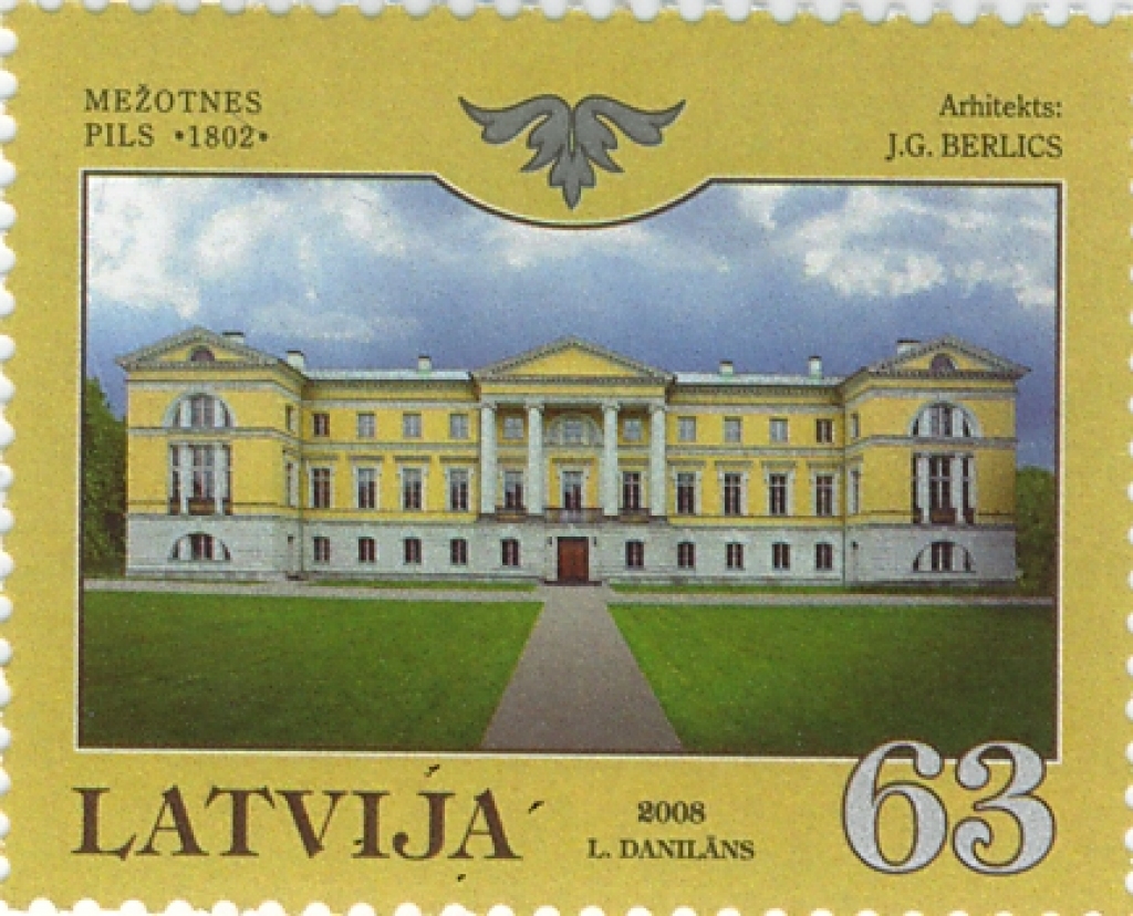 Latvijas Pasts izdos Mežotnes pilij veltītu pastmarku