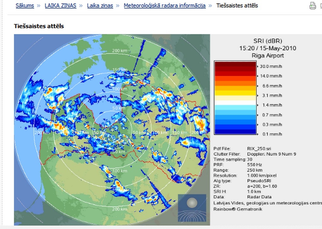 Nokrišņu radars būs par maksu