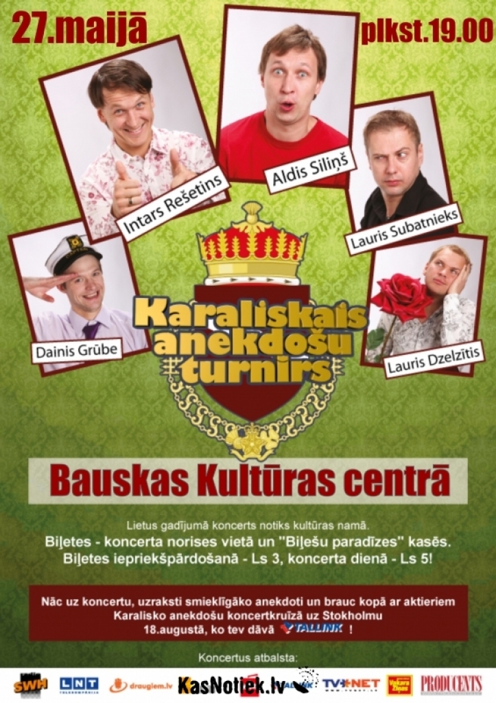 Bauskā uzsāks humora šova tūri
