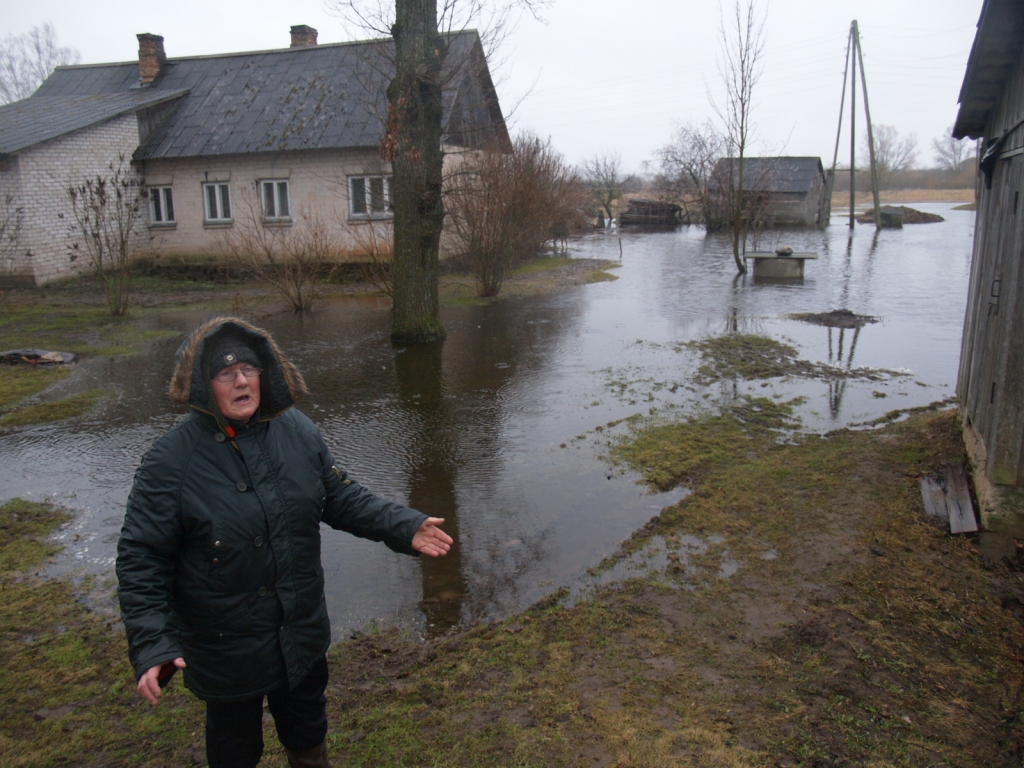 Applūduši «Mazklētnieki» pie Iecavas
