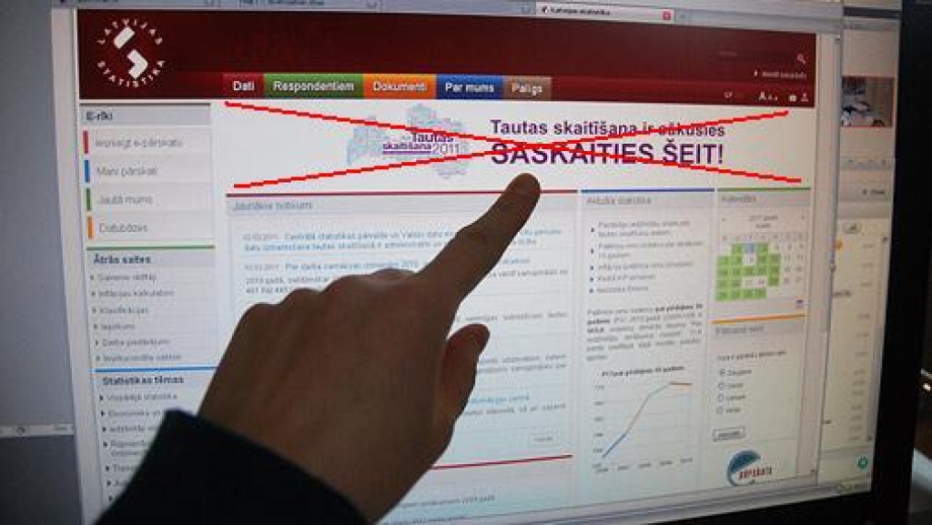 Datu valsts inspekcija aptur tautas skaitīšanu internetā