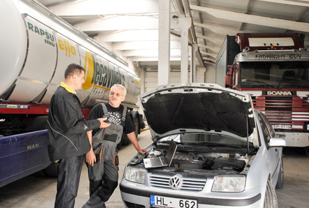 Piedāvā servisu lielajiem auto