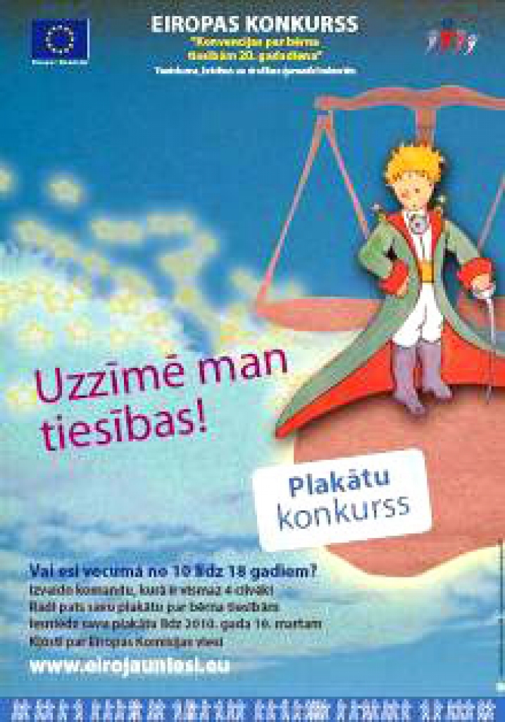 Plakātos – bērnu tiesības
