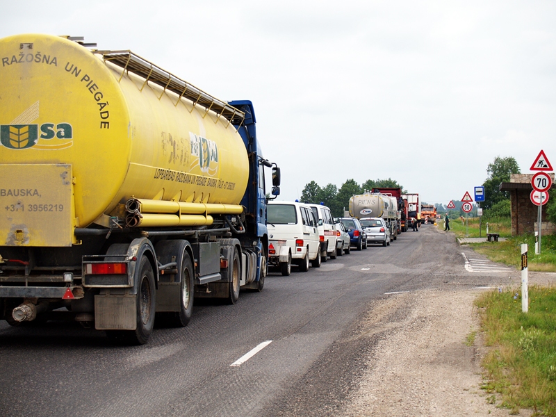 Šosejas A7 remonts rada īslaicīgas neērtības