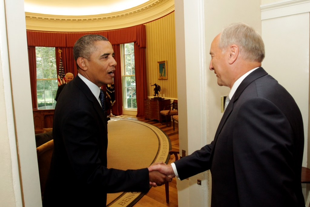 Obama: Augsti vērtējam Latvijas iesaisti Afganistānā un sadarbību NATO