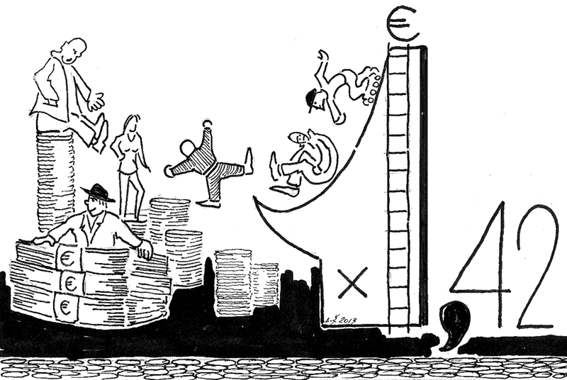 Karikatūra: eiroburbulis