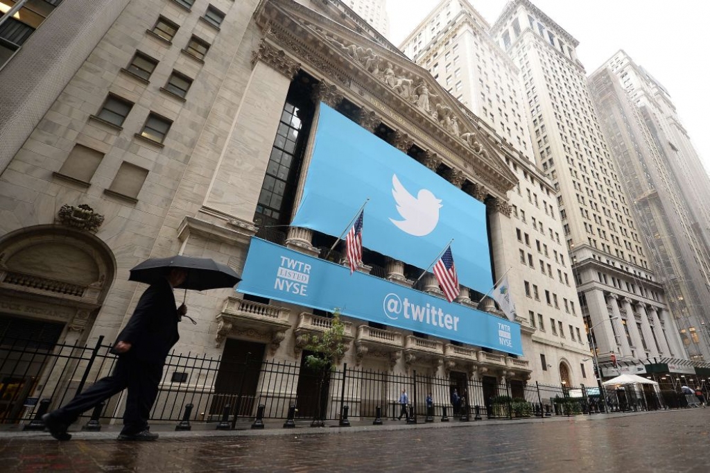 Twitter akcija piedzīvo lielāko kritumu kopš ieiešanas biržā