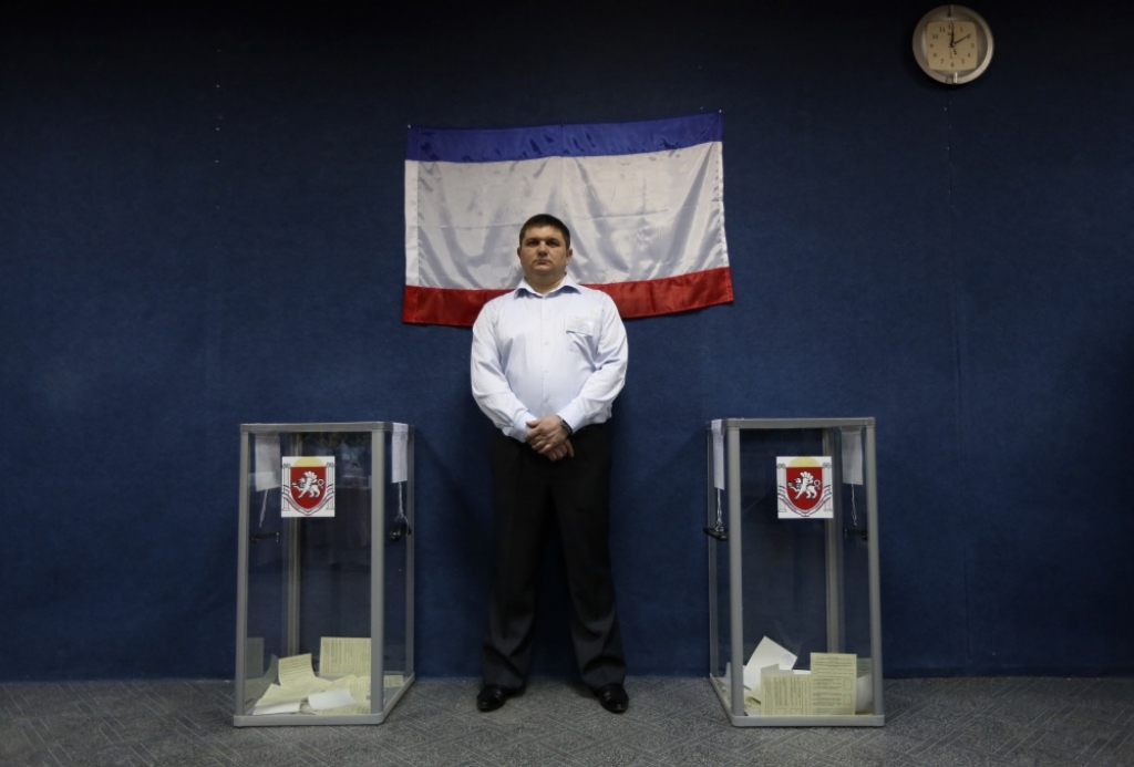 Par Krimas pievienošanos Krievijai nobalsojuši 96% vēlētāju
