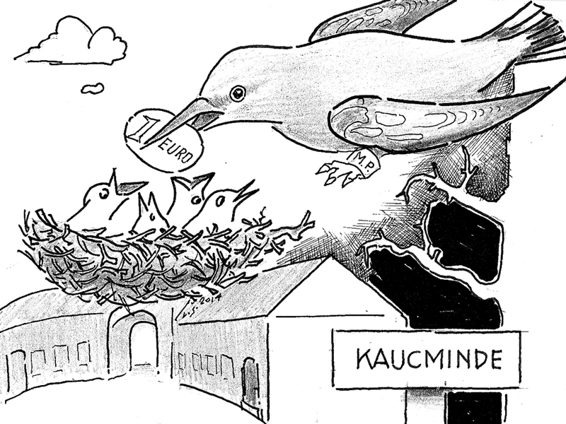 Karikatūra: SMAGS MANTOJUMS