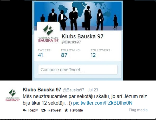 Bauskas uzņēmēji ienāk «tviterī»