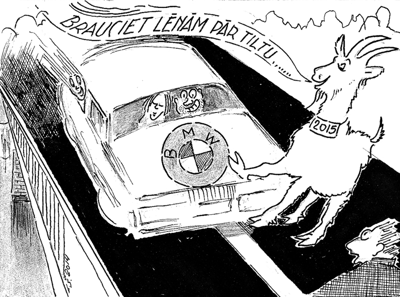 Karikatūra: MŪSAI JAUNS MUNDIERIS