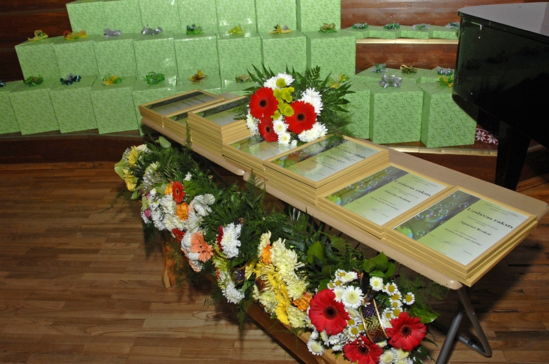 FOTO: Svinīgi godina Bauskas novada labākos skolotājus