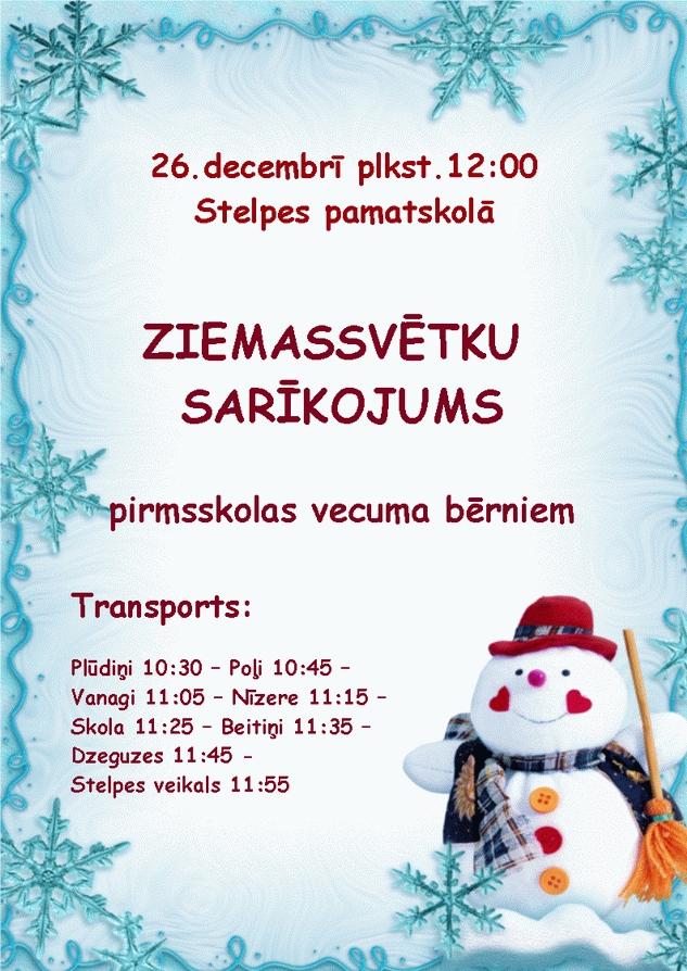 Ziemassvētki bērniem Stelpē