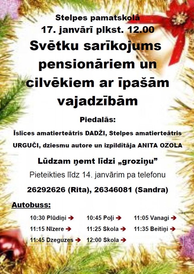 Stelpē svētku sarīkojums pensionāriem