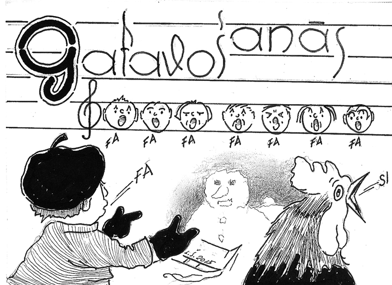 Karikatūra: RĪGU DIMDINĀS JAUNĪBA