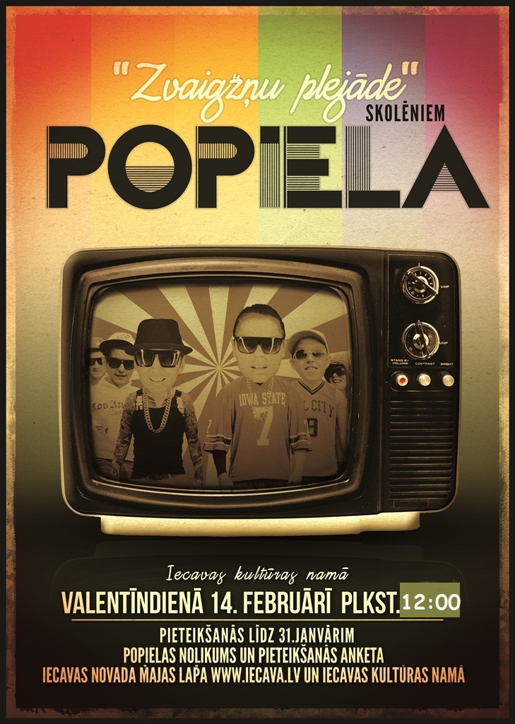 Popiela skolēniem Iecavā