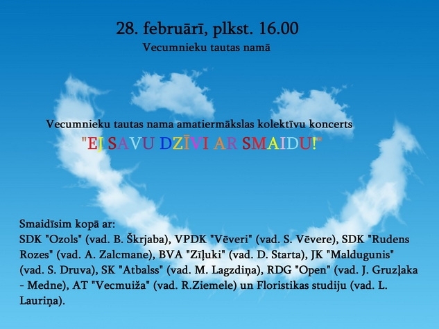 Amatiermākslas kolektīvu koncerts Vecumniekos