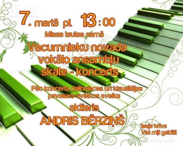 Vecumnieku novada vokālo ansambļu skate - koncerts
