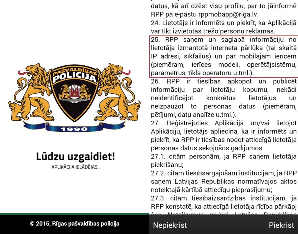 Policija biedē viedtālruņu lietotājus