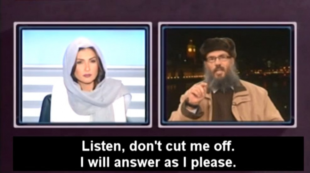 VIDEO: Libānas TV raidījuma vadītāja ēterā "noliek pie vietas" aizspriedumainu šeihu