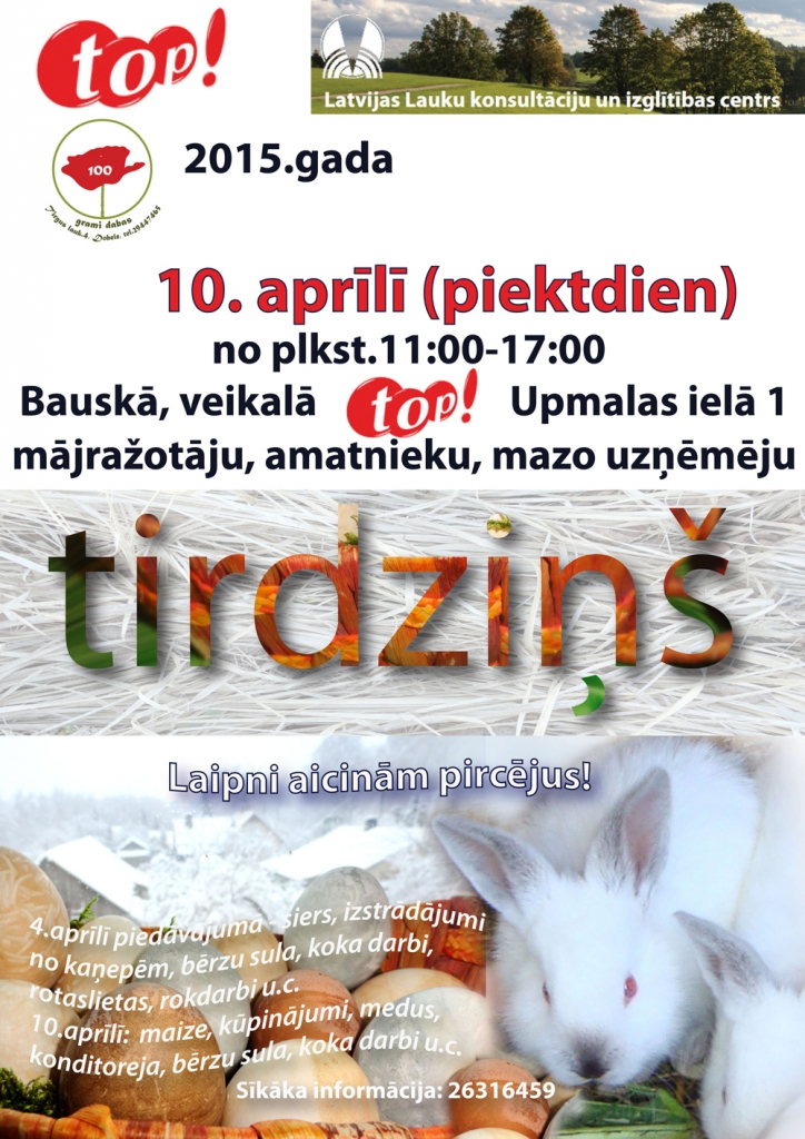 Mājražotāju tirdziņš veikalā «top!»