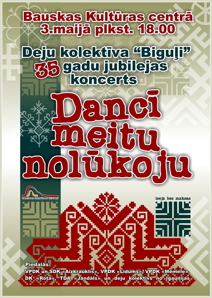 Deju kopas «Biguļi» 35 gadu jubilejas koncerts