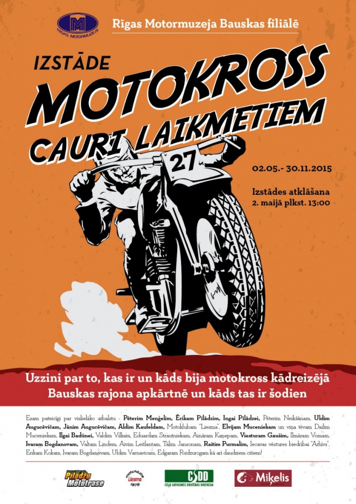 Izstādes «Motokross cauri laikmetiem» atklāšana Bauskā