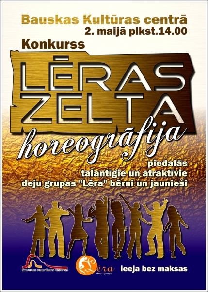 Konkurss «Lēras Zelta horeogrāfija» Bauskā