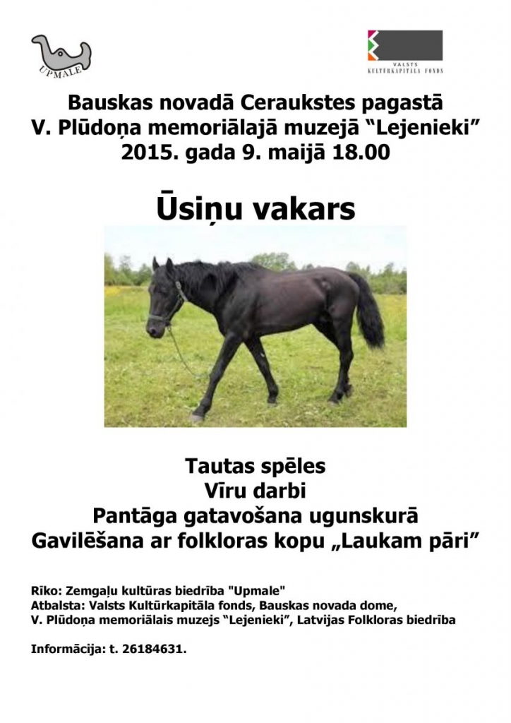 Ūsiņa vakars «Lejeniekos»
