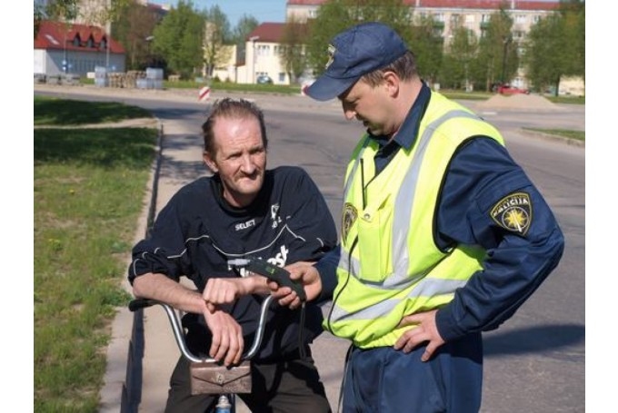 Riteņbraucējam Skaistkalnē 3,6 promiles