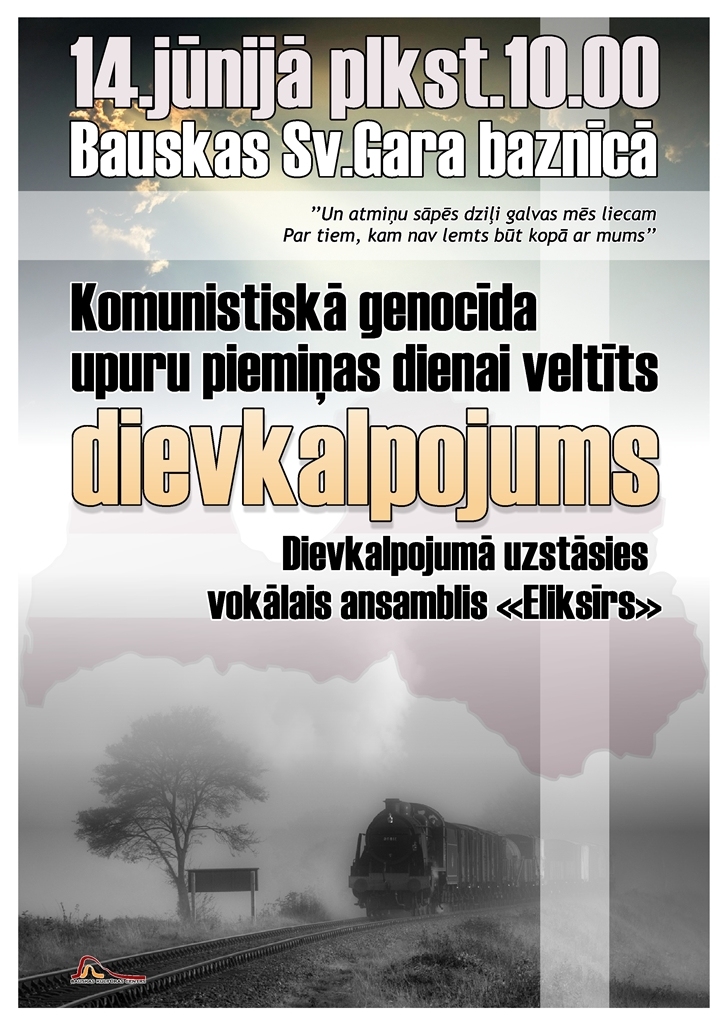 Komunistiskā genocīda upuru piemiņas dienai veltīts dievkalpojums