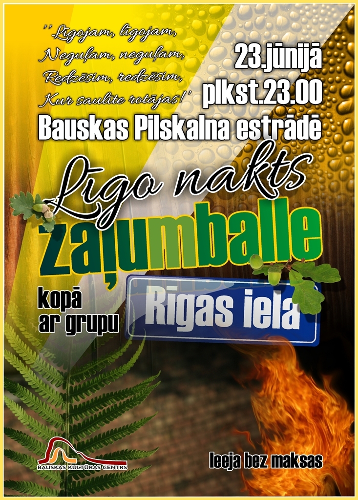 Līgo nakts zaļumballe Bauskā