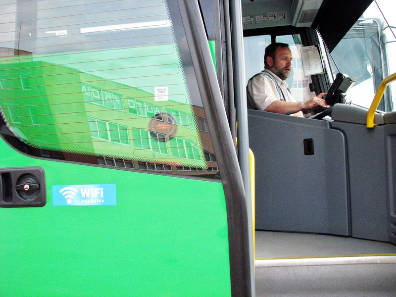 Pasažieri autobusos var izmantot modernās tehnoloģijas
