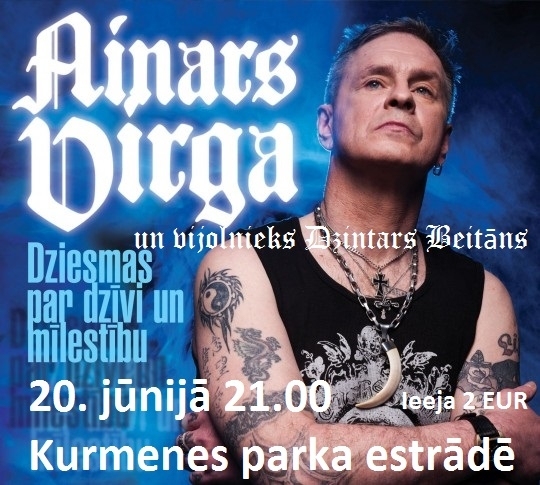 Ainars Virga un vijolnieks Dzintars Beitāns Kurmenē