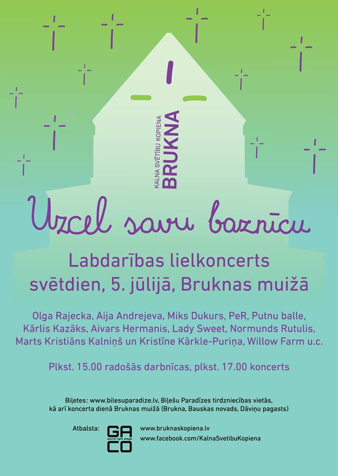 Labdarības lielkoncerts Bruknā