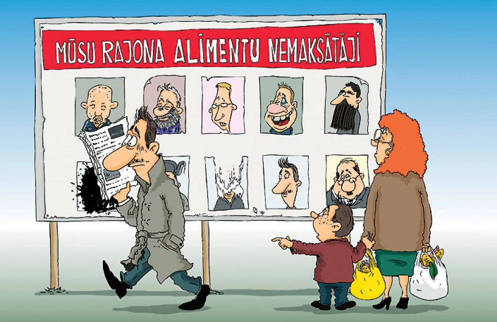 Alimentu ignorētāju publiska kaunināšana jau uzlabo iekasējumus