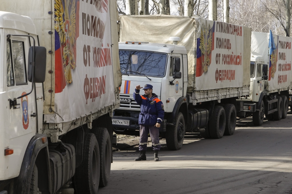 Krievija sūta uz Donbasu kārtējo humānās palīdzības konvoju