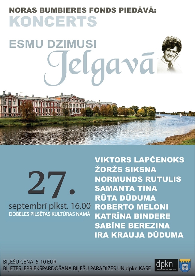 Koncerts «Esmu dzimusi Jelgavā» Bauskā