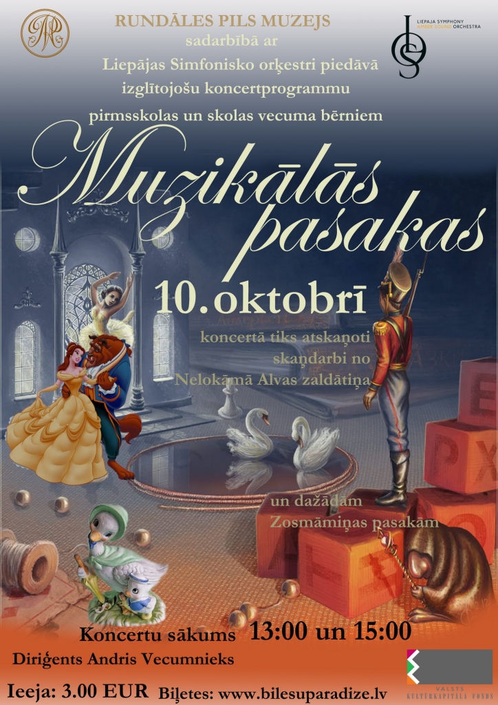 "Muzikālās pasakas" Rundāles pilī