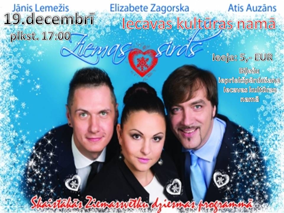 Koncerts "Ziemas sirds" Iecavā