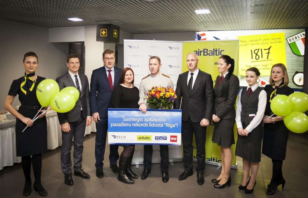 Lidostā Rīga sasniegts apkalpoto pasažieru rekords