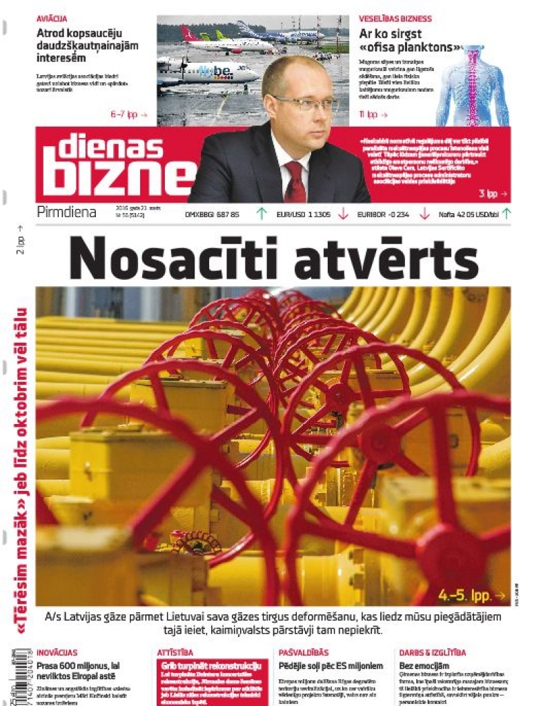 Lietuvas gāzes tirgū valda subsīdijas un valsts atbalsts