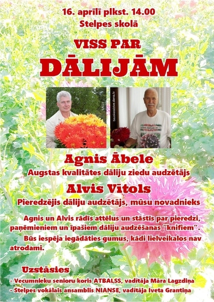 Sarīkojums «Viss par dālijām» Stelpē