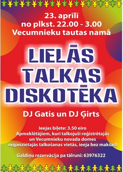 Lielās talkas diskotēka ar DJ Alex Vecumniekos