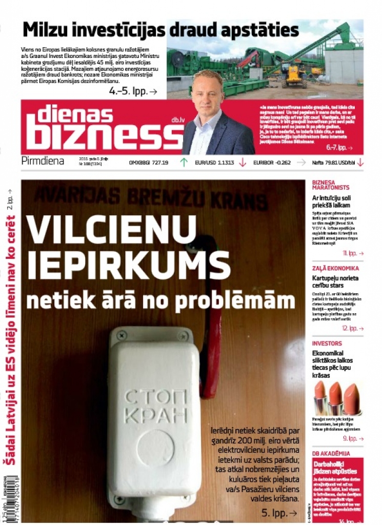Atkal savelkas mākoņi pār vilcienu iepirkumu